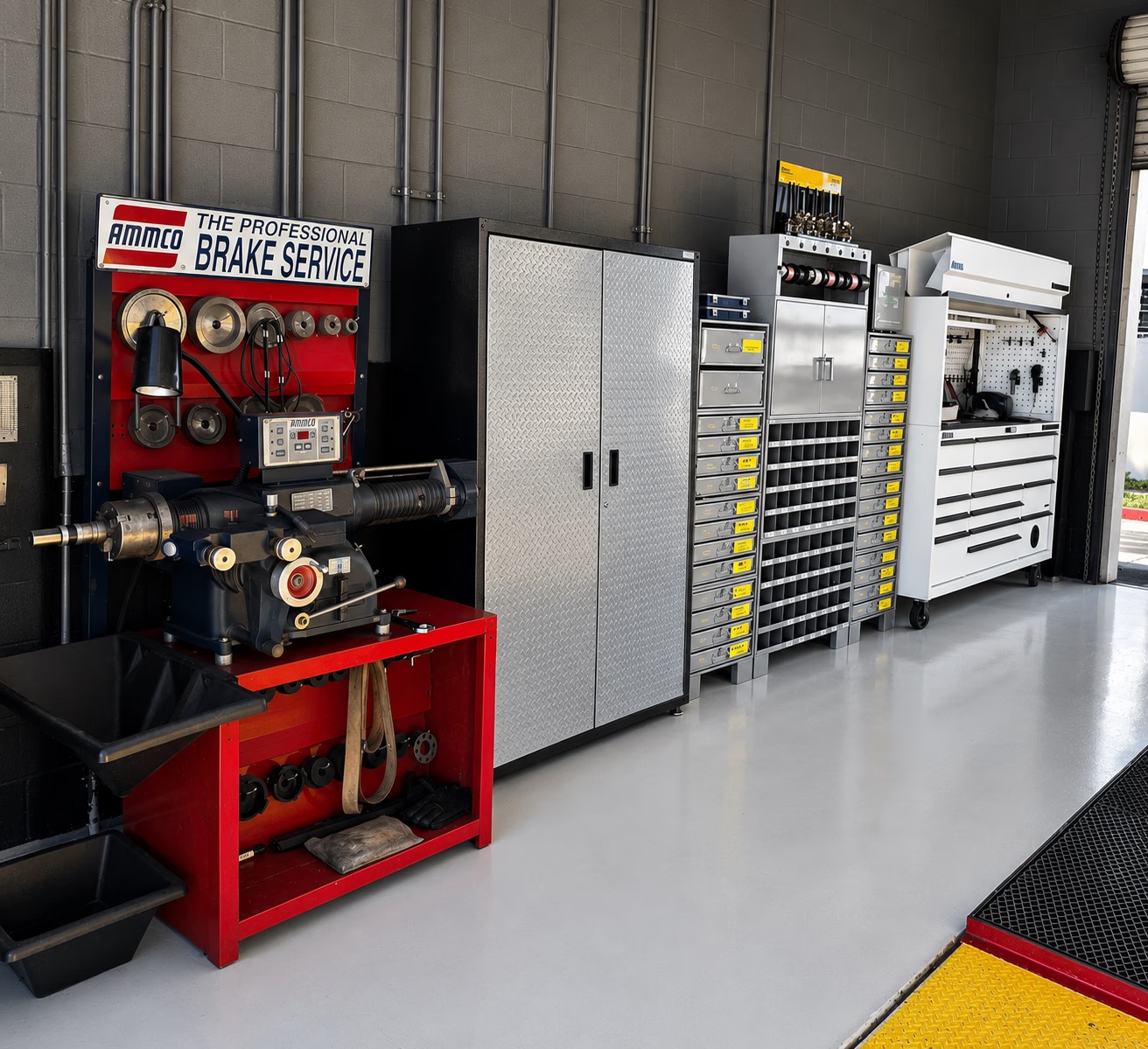 Professional diagnostic equipment and organized service bay at Multi Tech Auto
